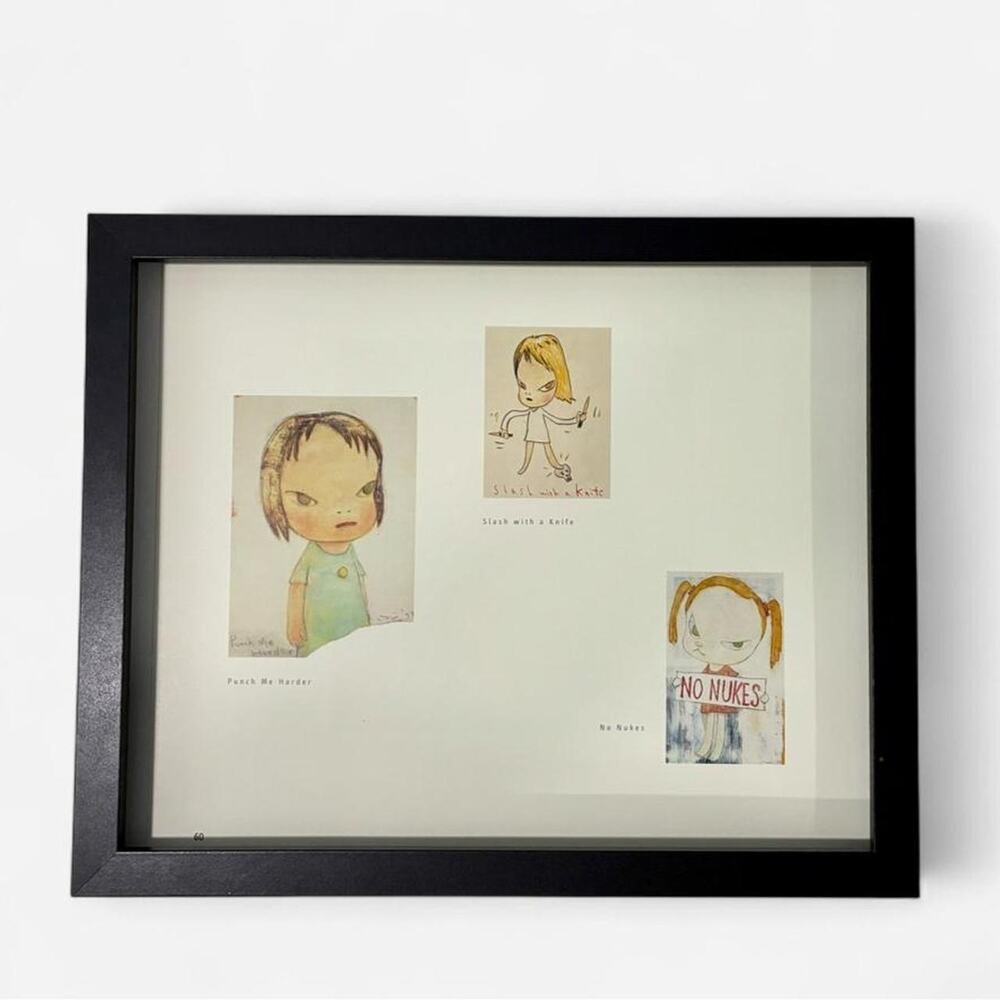 Nara Yoshitomo Nara contemporary art prints 8x10 " framed